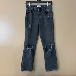 JBD Just Black Denim High-Rise Vintage Straight Distressed Jeans – Size 27